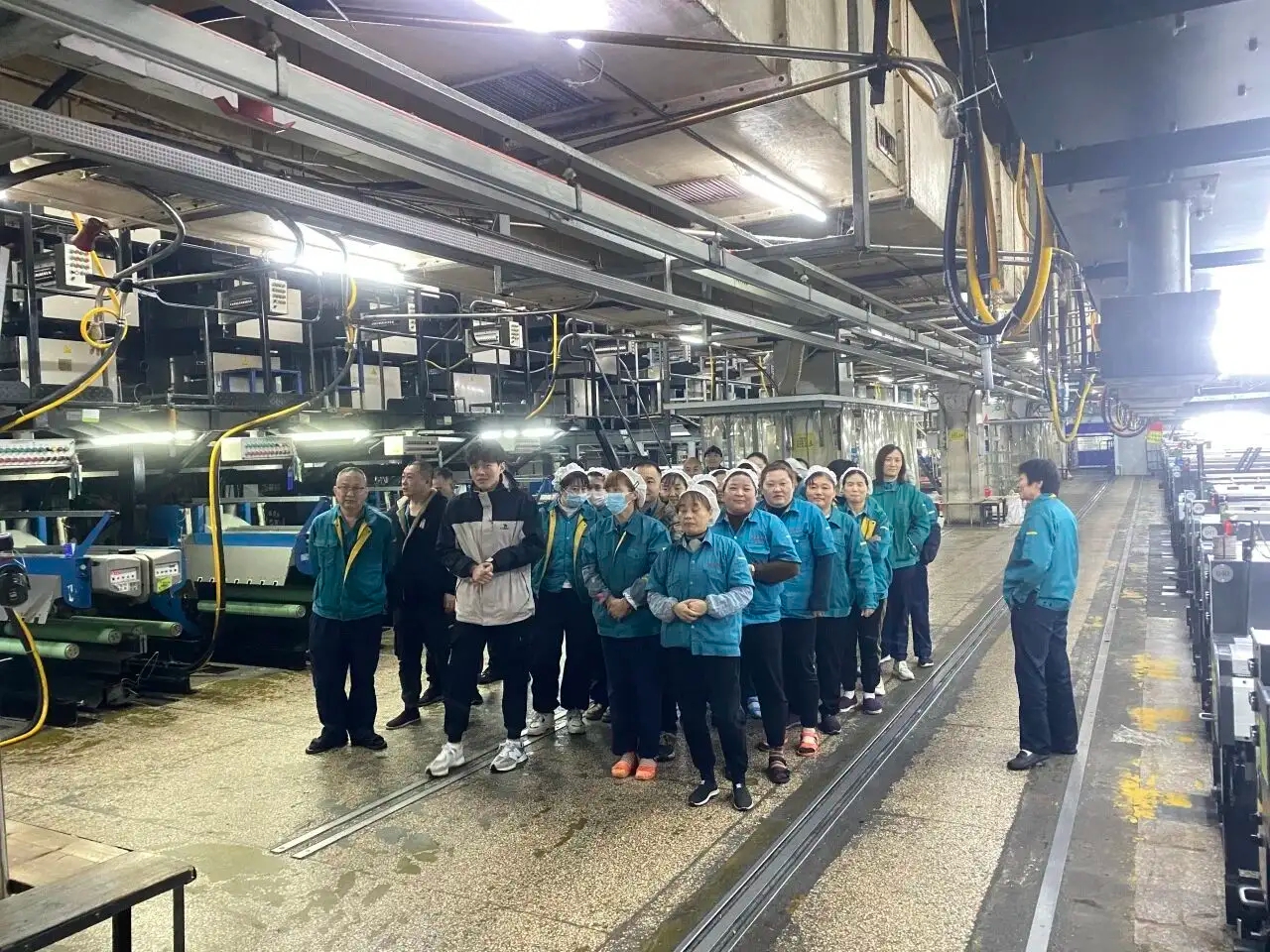 Changshu polyester doen noodontruimingsoefening